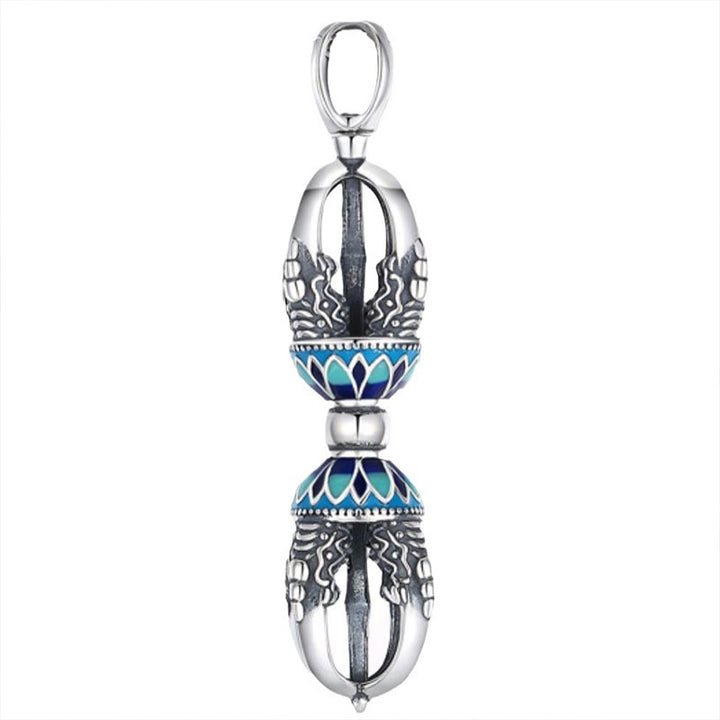Colgante de collar con Buddha Stones y cobre tibetano Vajra Dorje con poder espiritual - image 4