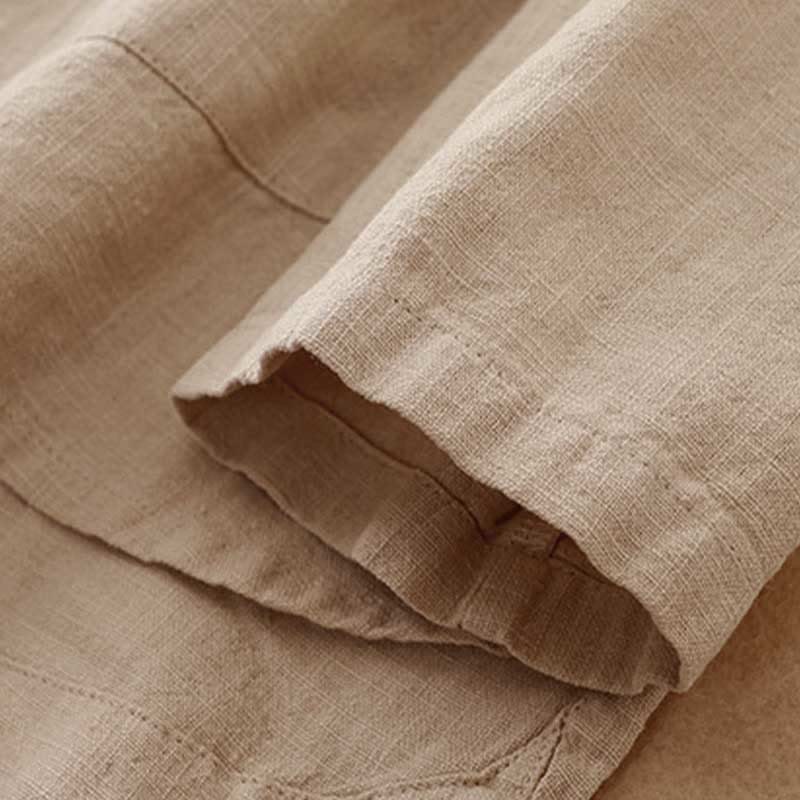 Ropa informal de algodón con botones y nudo chino artístico literario de Buddha Stones - image 3