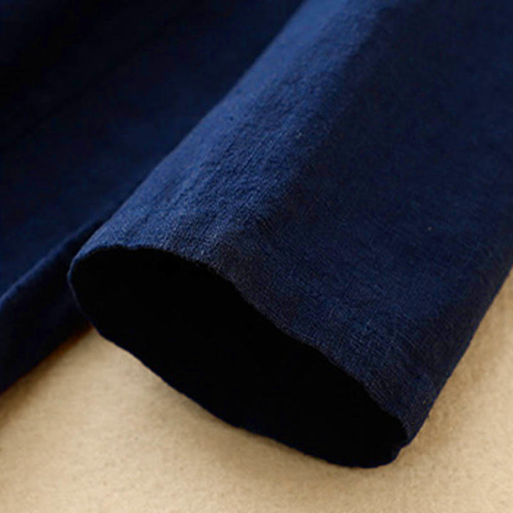 Ropa informal de algodón con botones y nudo chino artístico literario de Buddha Stones - image 13