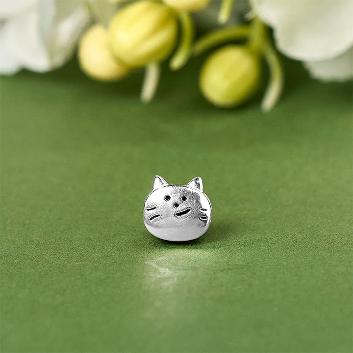 Pulsera de cadena con mini gato bendecido de plata de ley 925 con Buddha Stones - image 9