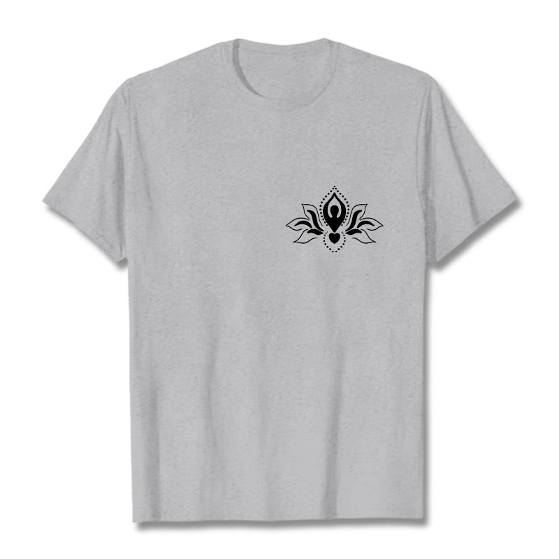Camiseta con diseño de Buddha Stones de loto y meditación - Gris claro - 2XL - image 20