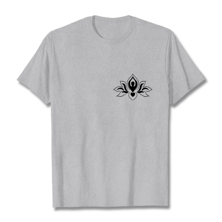 Camiseta con diseño de Buddha Stones de loto y meditación - Gris claro - 2XL - image 20