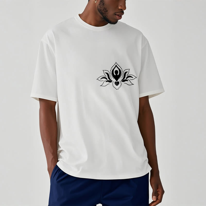 Camiseta con diseño de Buddha Stones de loto y meditación - image 2
