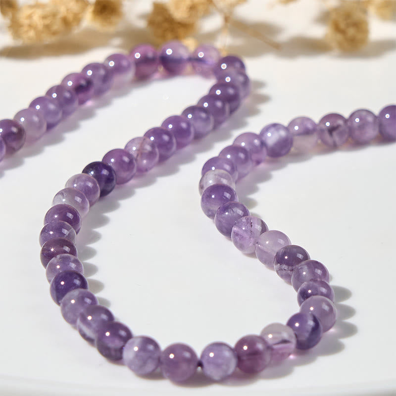 Pulsera curativa con cuentas de amatista natural y Buddha Stones - image 6