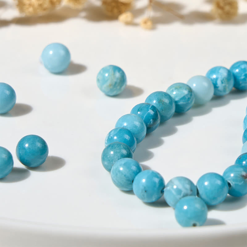 Pulsera de cuentas de sabiduría de larimar de gato natural con Buddha Stones - image 6