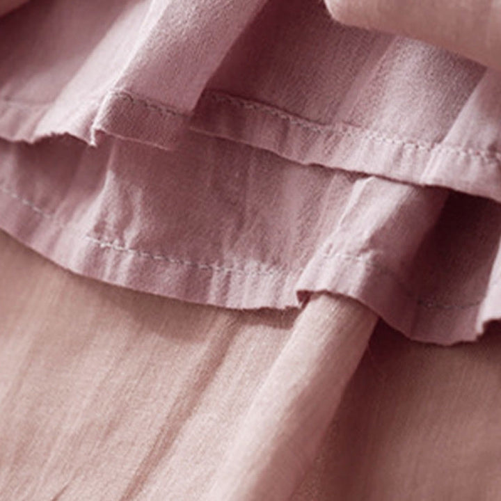 Pantalones anchos de algodón con cordón y bolsillos para mujer, diseño sencillo de Buddha Stones - image 11