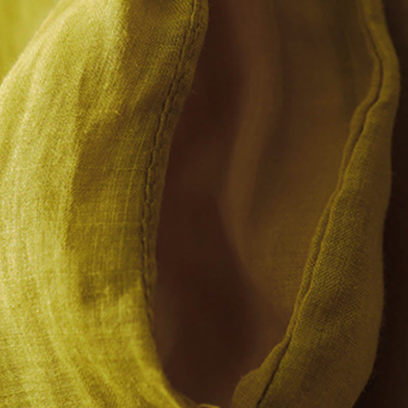 Pantalones anchos de algodón con cordón y bolsillos para mujer, diseño sencillo de Buddha Stones - image 20