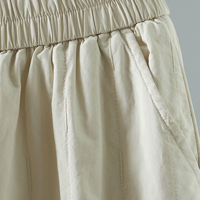 Pantalones harén de algodón hasta el tobillo con bolsillos para mujer , de Buddha Stones Winter Plain - image 11