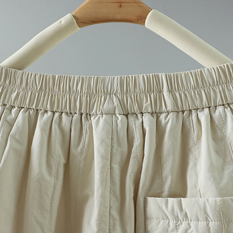 Pantalones harén de algodón hasta el tobillo con bolsillos para mujer , de Buddha Stones Winter Plain - image 9