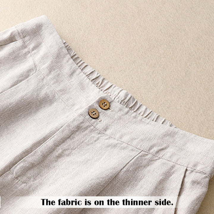 Pantalones de mujer de pierna ancha con bolsillos, diseño sencillo y cremallera, estilo casual de verano, con estampado de Buddha Stones. - image 12