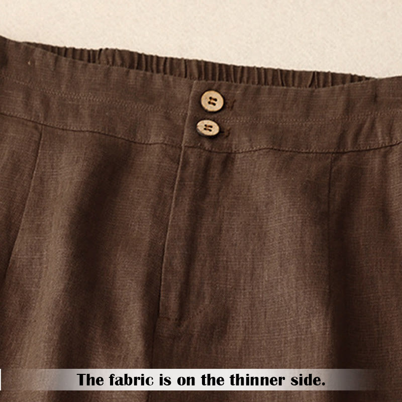 Pantalones de mujer de pierna ancha con bolsillos, diseño sencillo y cremallera, estilo casual de verano, con estampado de Buddha Stones. - image 62