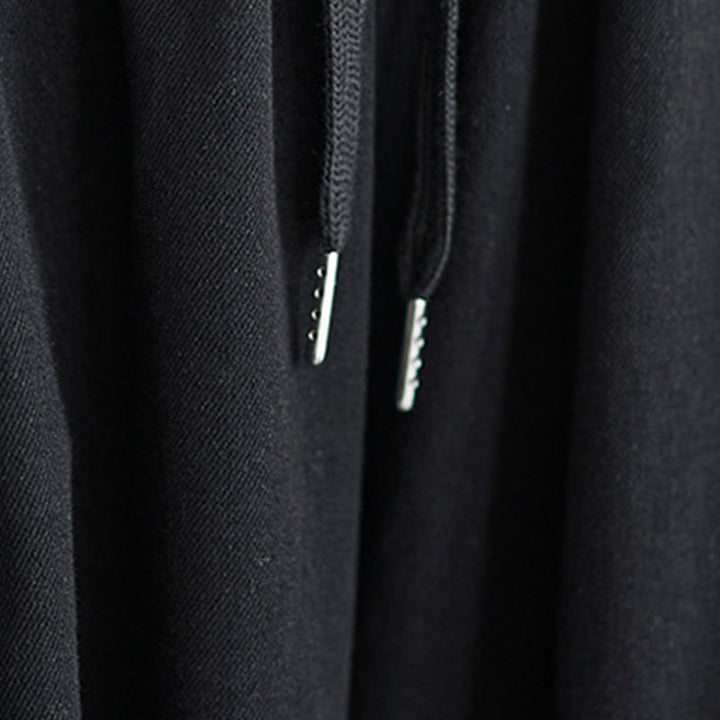 Pantalones anchos de algodón para mujer con diseño retro de abertura en la pierna y bolsillos de Buddha Stones - image 15