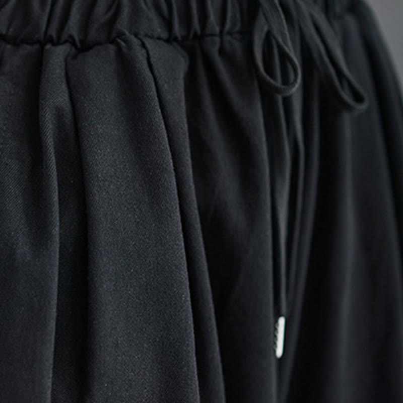 Pantalones anchos de algodón para mujer con diseño retro de abertura en la pierna y bolsillos de Buddha Stones - image 14