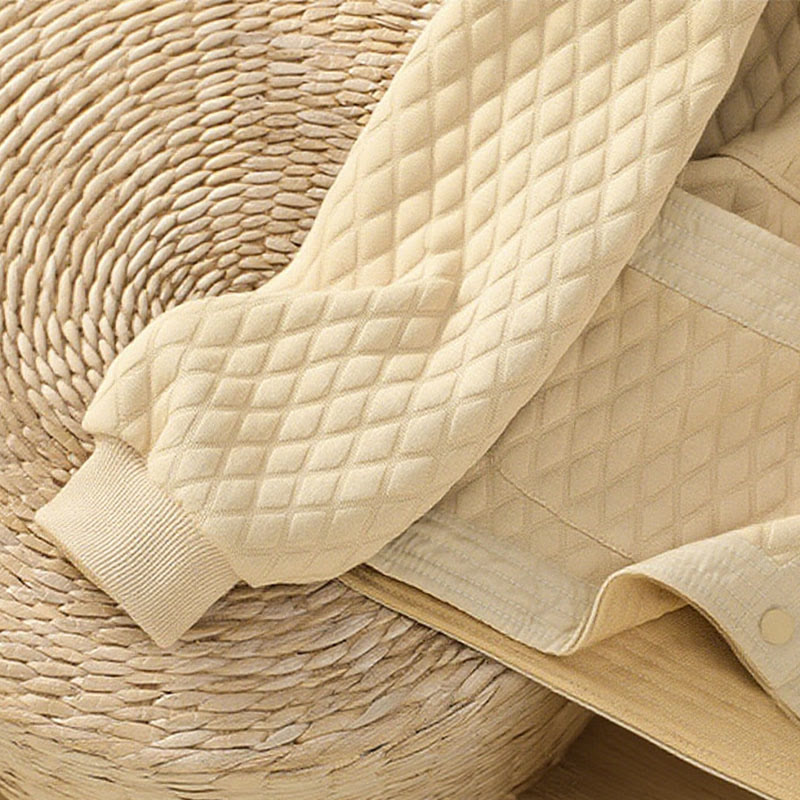 Chaqueta retro lisa de algodón de manga larga con bolsillos para mujer de Buddha Stones - image 5