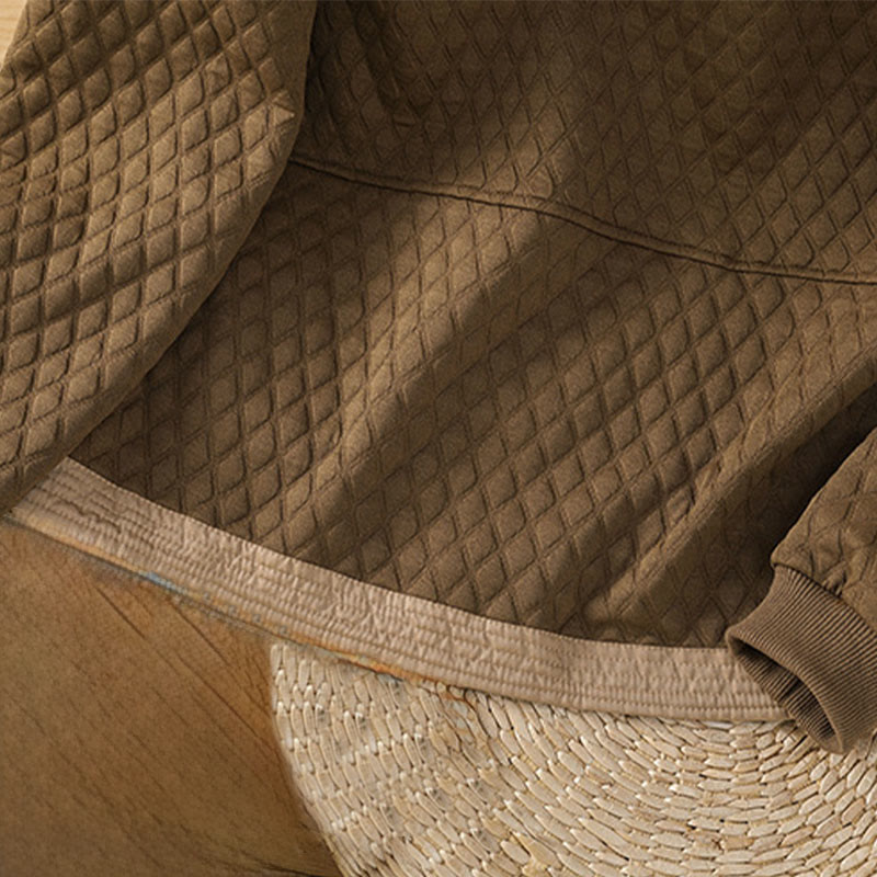 Chaqueta retro lisa de algodón de manga larga con bolsillos para mujer de Buddha Stones - image 34