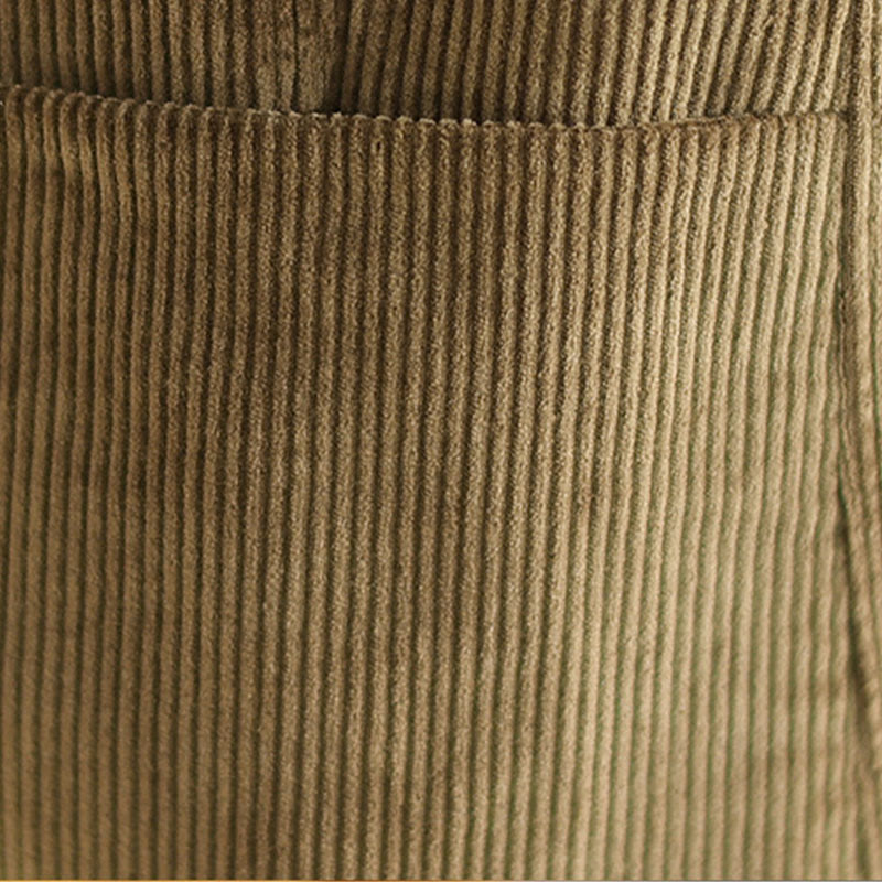 Chaqueta de pana retro de manga larga con bolsillos para mujer de Buddha Stones - image 8