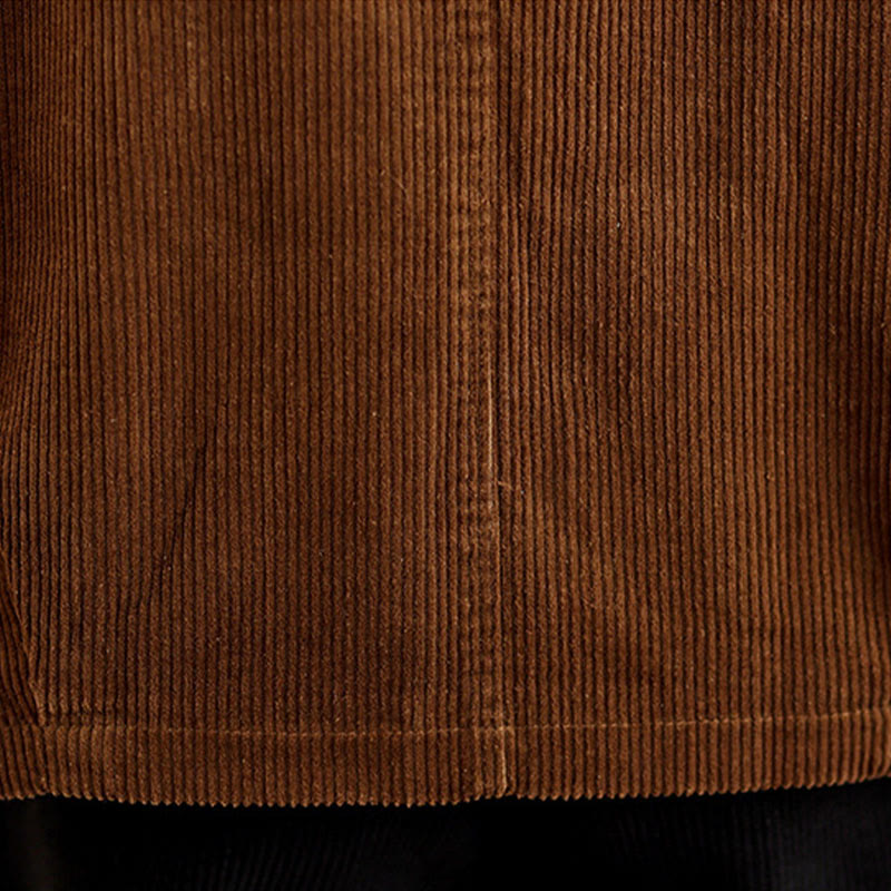 Chaleco de pana de algodón para mujer, sin mangas, con botones y bolsillos , de Buddha Stones - image 17