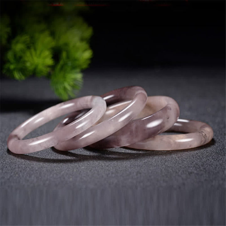 Pulsera de jade de seda dorada y morada para la riqueza con Buddha Stones - image 4