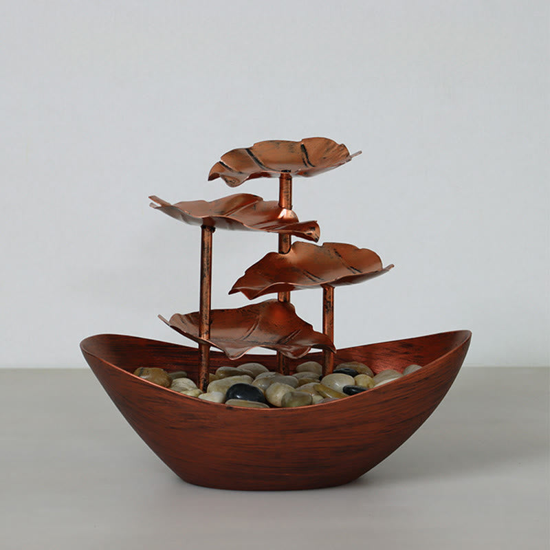 Fuente de cascada con forma de hoja de loto y Buddha Stones, adorno de mesa con luz LED, decoración para el hogar y la oficina. - image 21