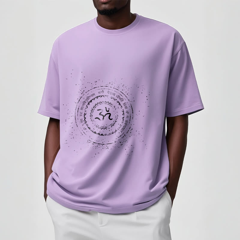 Camiseta de algodón con estampado de mantra y símbolo Buddha Stones - image 18