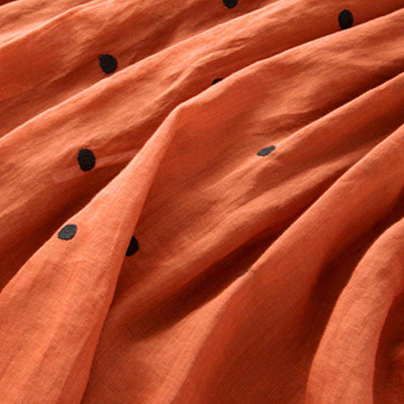 Falda plisada para mujer con estampado artístico de puntos vintage de Buddha Stones - image 37