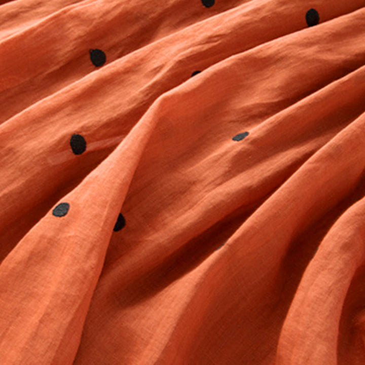 Falda plisada para mujer con estampado artístico de puntos vintage de Buddha Stones - image 37