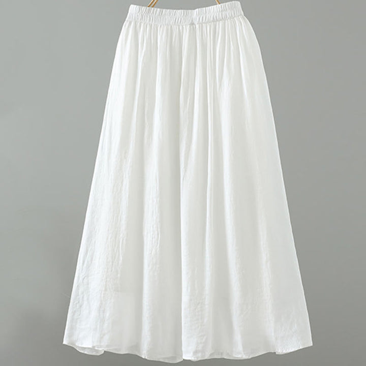 Falda de mujer con borlas y bolsillos, diseño retro de verano con Buddha Stones y colores puros - image 6