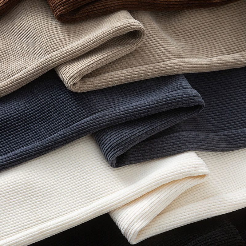 Pantalones anchos de algodón con bolsillos de Buddha Stones para mujer, color puro, otoño - image 22