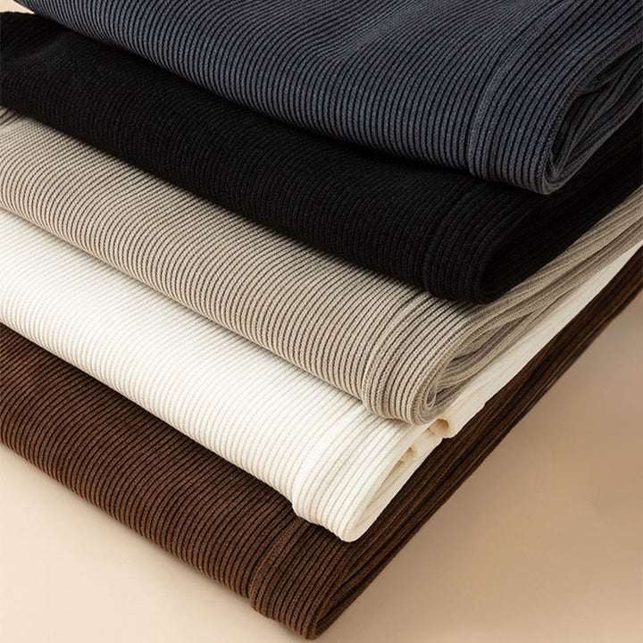 Pantalones anchos de algodón con bolsillos de Buddha Stones para mujer, color puro, otoño - image 23