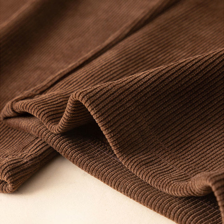 Pantalones anchos de algodón con bolsillos de Buddha Stones para mujer, color puro, otoño - image 8