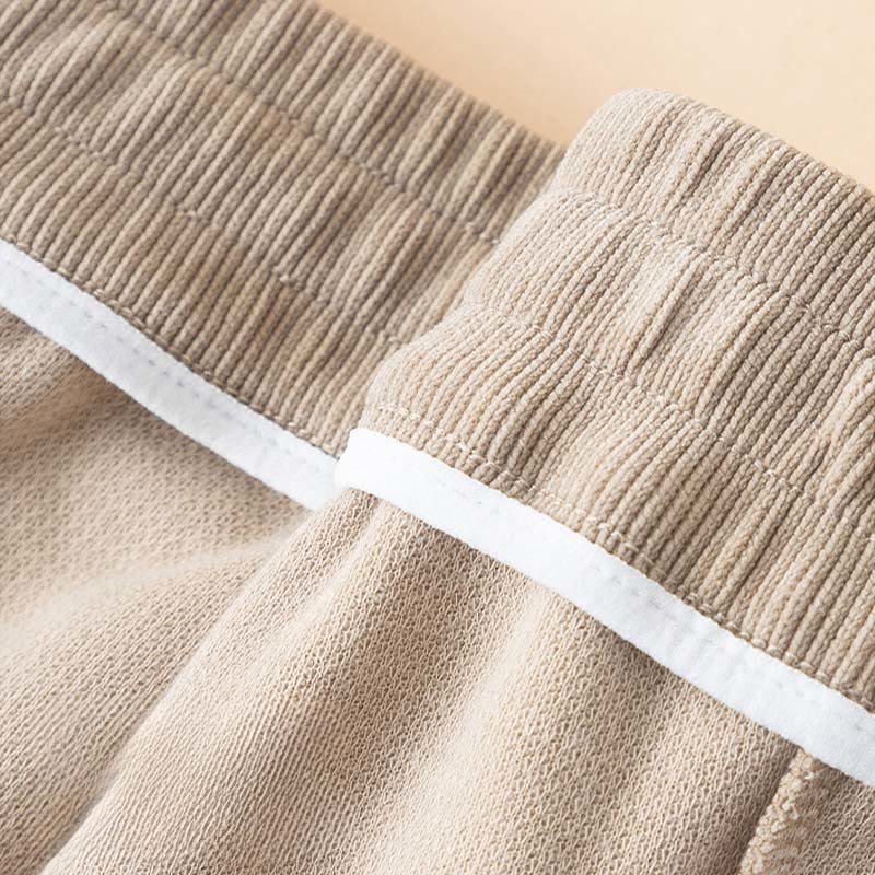 Pantalones anchos de algodón con bolsillos de Buddha Stones para mujer, color puro, otoño - image 13