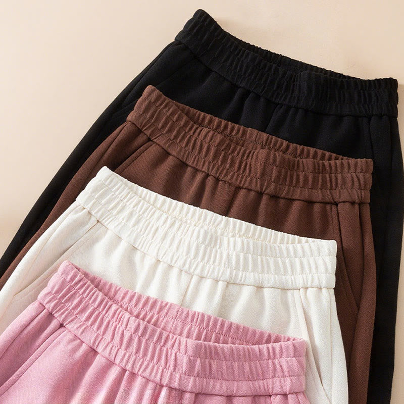 Pantalones de algodón con cintura alta, pierna ancha y bolsillos para mujer de Buddha Stones - image 19