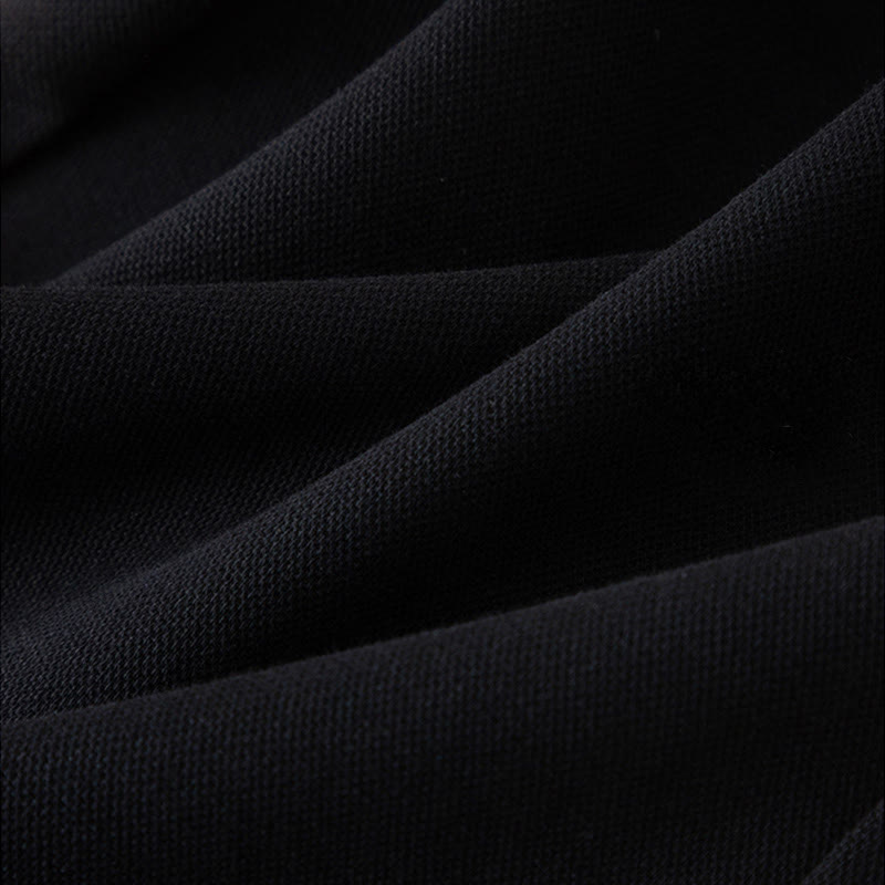 Pantalones de algodón con cintura alta, pierna ancha y bolsillos para mujer de Buddha Stones - image 13