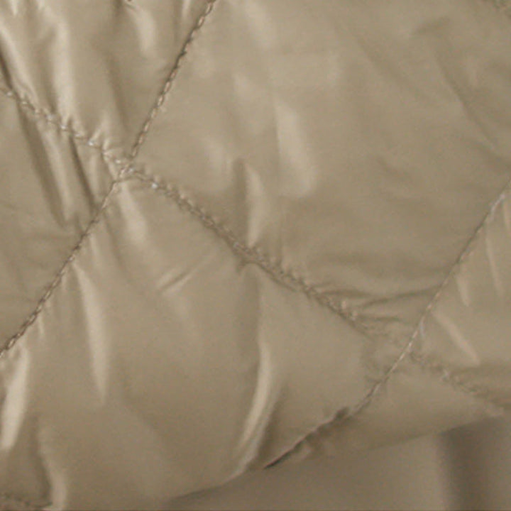 Chaqueta térmica de algodón con diseño acolchado de rombos y manga larga para mujer de Buddha Stones, otoño, con bolsillos - image 9