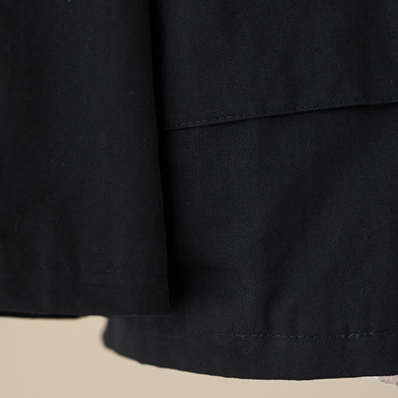 Chaqueta térmica de algodón con capucha y forro polar de manga larga para mujer Buddha Stones con bolsillos - image 9