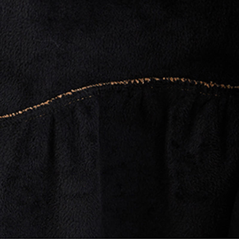 Abrigo de pana de algodón con botones lisos y manga larga para mujer, forrado con vellón y bolsillos , de Buddha Stones - image 7