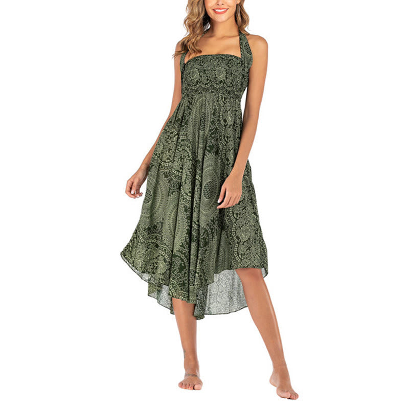 	 Buddha Stones Dos Estilos Usar Boho Rosa de los Vientos Falda Vestido - image 9