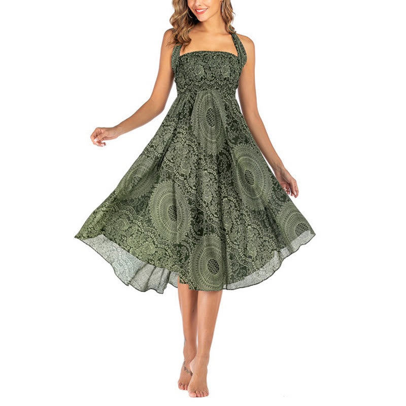 	 Buddha Stones Dos Estilos Usar Boho Rosa de los Vientos Falda Vestido - image 8