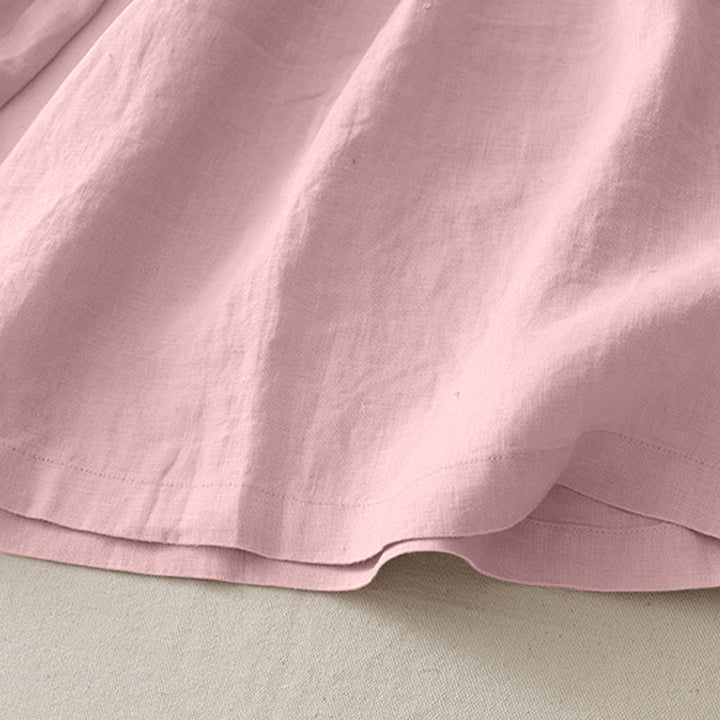 Pantalones casuales Buddha Stones de poliéster con pliegues, pierna ancha y bolsillos para mujer. - image 2