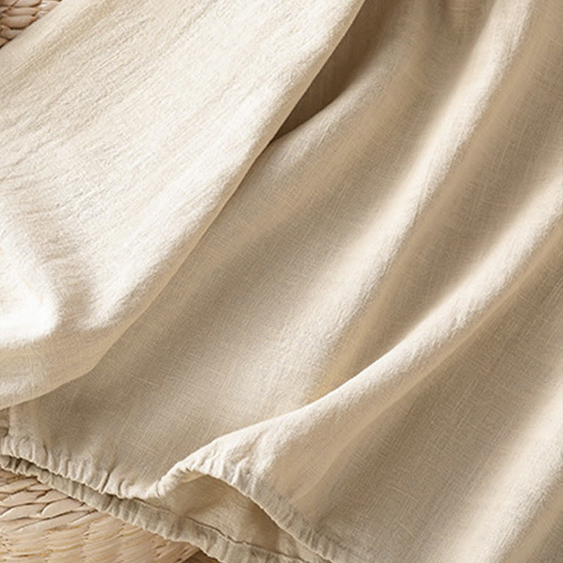 Camisa informal de algodón y poliéster de manga larga con estampado de Buddha Stones para mujer - image 5