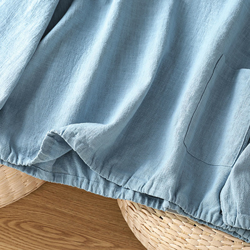 Camisa informal de algodón y poliéster de manga larga con estampado de Buddha Stones para mujer - image 14