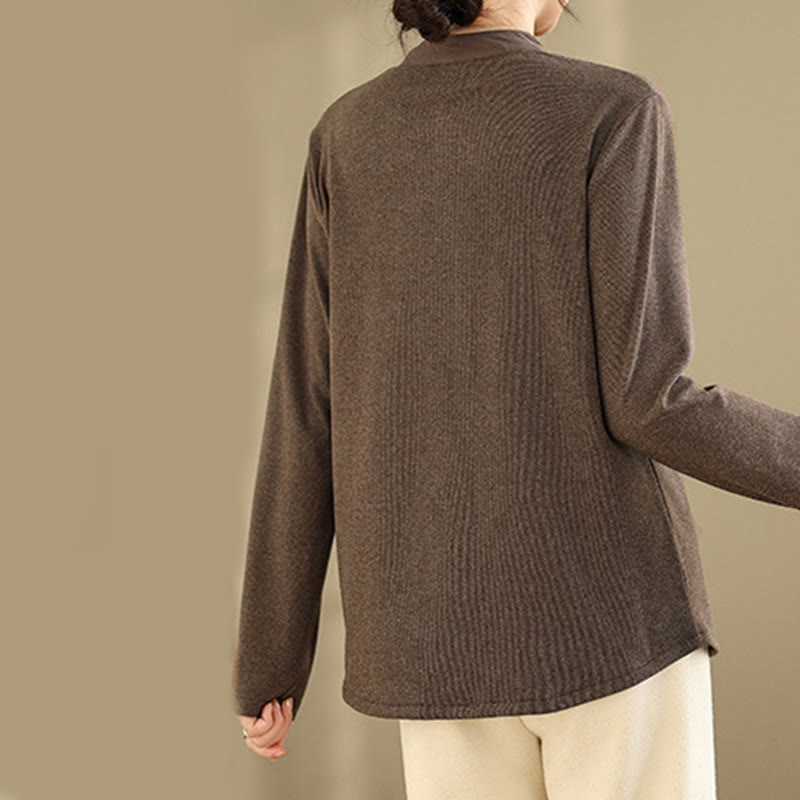 Camisa de manga larga de algodón con Buddha Stones para mujer - image 3