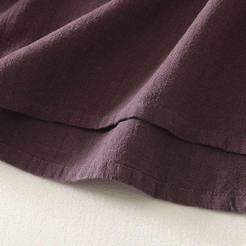 Camisa informal de algodón de manga larga para mujer con Buddha Stones - image 5