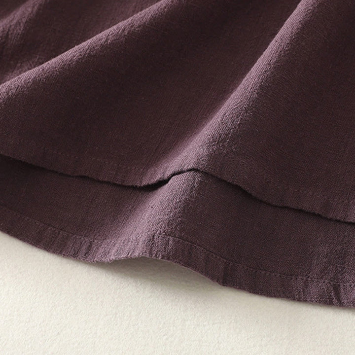 Camisa informal de algodón de manga larga para mujer con Buddha Stones - image 5