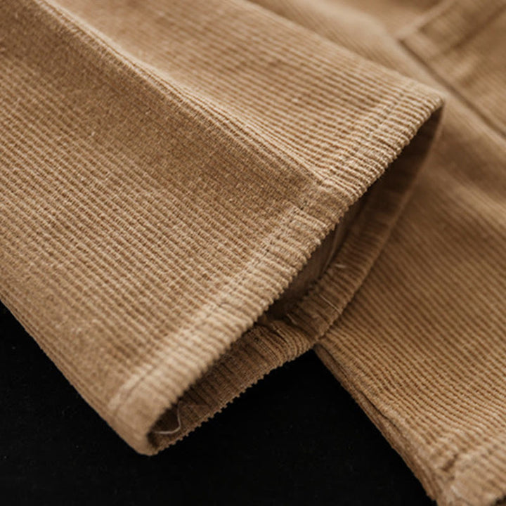 Chaqueta de pana de manga larga de algodón con bolsillos para mujer de Buddha Stones - image 5