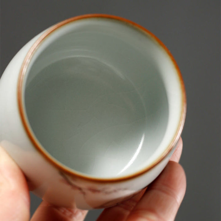 Buddha Stones Taza de té de kung fu con ramas de gato y caja de regalo - image 15