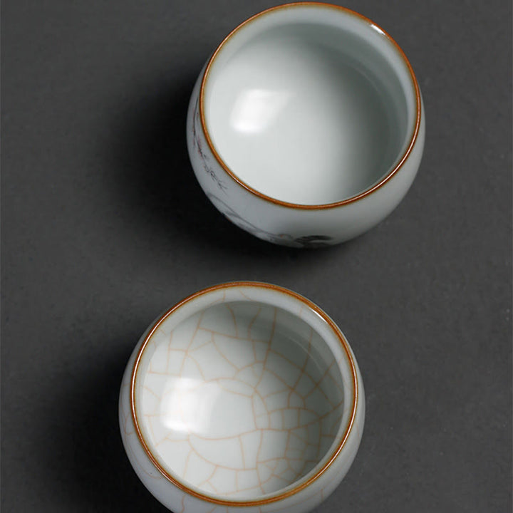 Buddha Stones Taza de té de kung fu con ramas de gato y caja de regalo - image 16