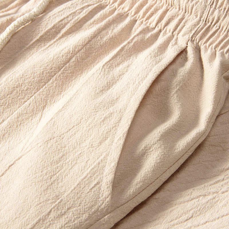 Conjunto de pantalones y camiseta de manga larga con Buddha Stones en color puro para hombre - image 2