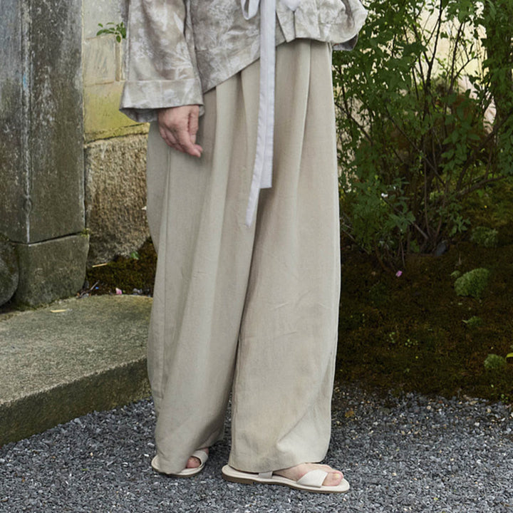 Pantalones tobilleros lisos Buddha Stones para mujer con bolsillos para adultos mayores - image 1