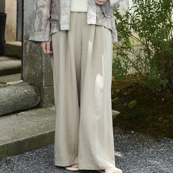 Pantalones tobilleros lisos Buddha Stones para mujer con bolsillos para adultos mayores - image 2